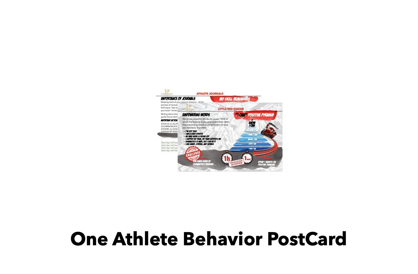 One Athlete Behavior PostCard